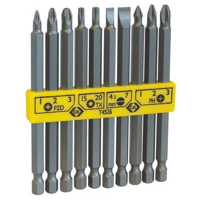 C.K. T4525 Csavarhúzó bits készlet 10 részes, vegyes hosszúság (T4525)