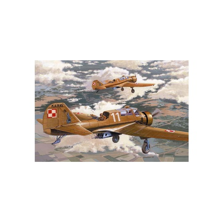 Mirage Hobby PZL-23A Karas Early Version repülőgép műanyag modell (1:48) (MMH-481303)