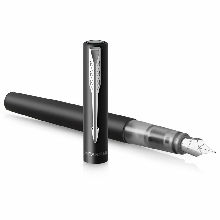 Parker Vector XL Kupakos töltőtoll metál fekete - M / Kék (2159744)