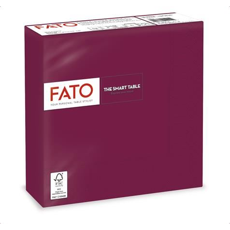 Fato Smart Table szalvéta 33x33cm (50 db/csomag) bordó (82621800) (F82621800)