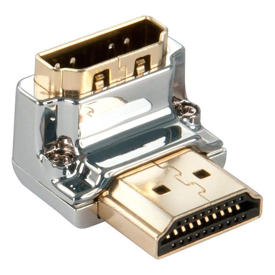 LINDY Adapter HDMI CROMO 90 Grad M/F 
