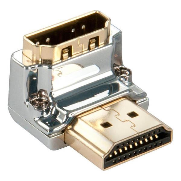 Lindy 41505 кабелен преобразувател мъжко/женско HDMI Type A (Standard) HDMI тип A (стандартен) Металик