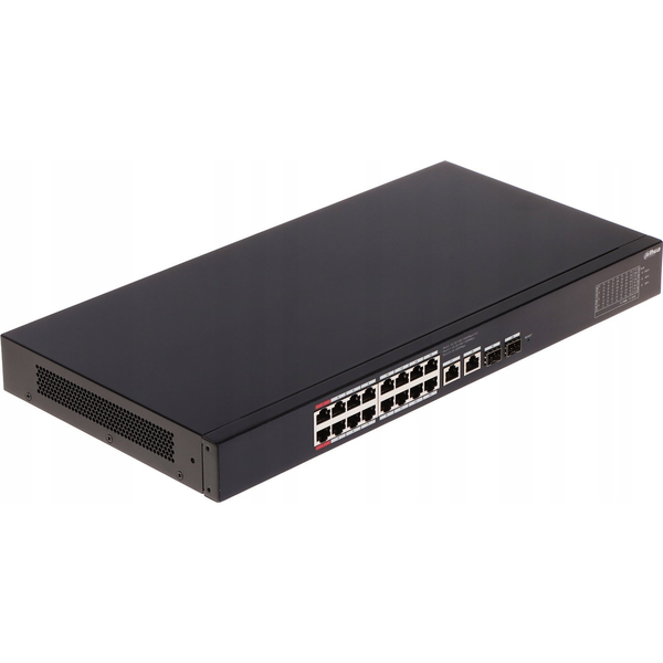 Dahua Technology CS4220-16GT-240 Administreret L2 Gigabit Ethernet (10/100/1000) Strøm over Ethernet (PoE) Sort