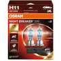Комплект 2 автомобилни крушки Osram H11 Night Breaker +220%, 12V, 55W