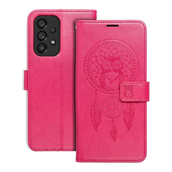 MEZZO Book tok Samsung Galaxy A53 5G készülékhez dreamcatcher magenta