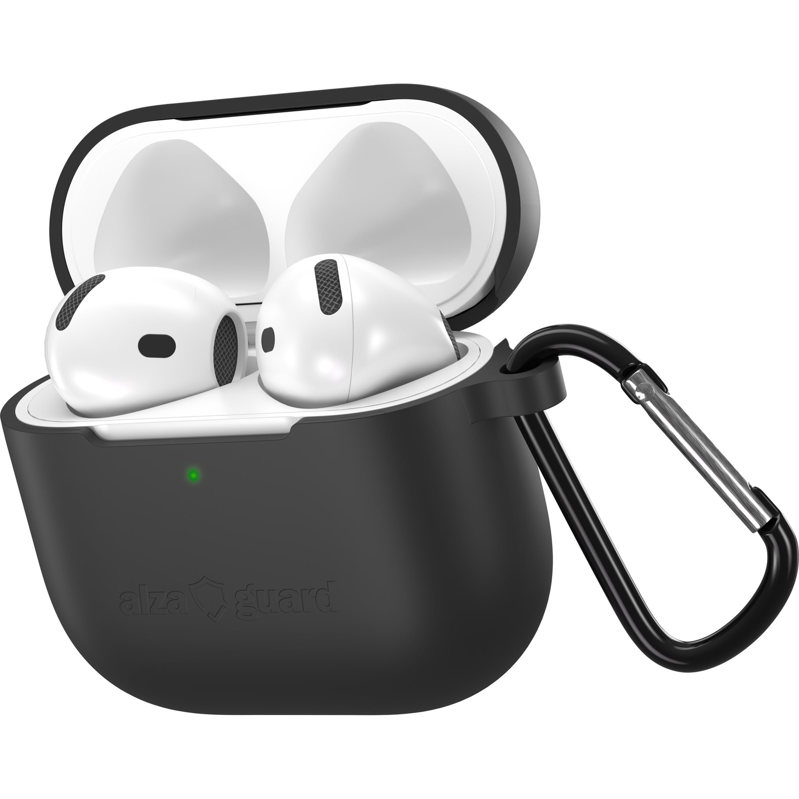 AlzaGuard Skinny Silicone Case Airpods 4 fekete tok (AGD-ACSS5B)