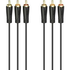 Hama 00205151 cavo audio 3 m 3 x RCA Nero
