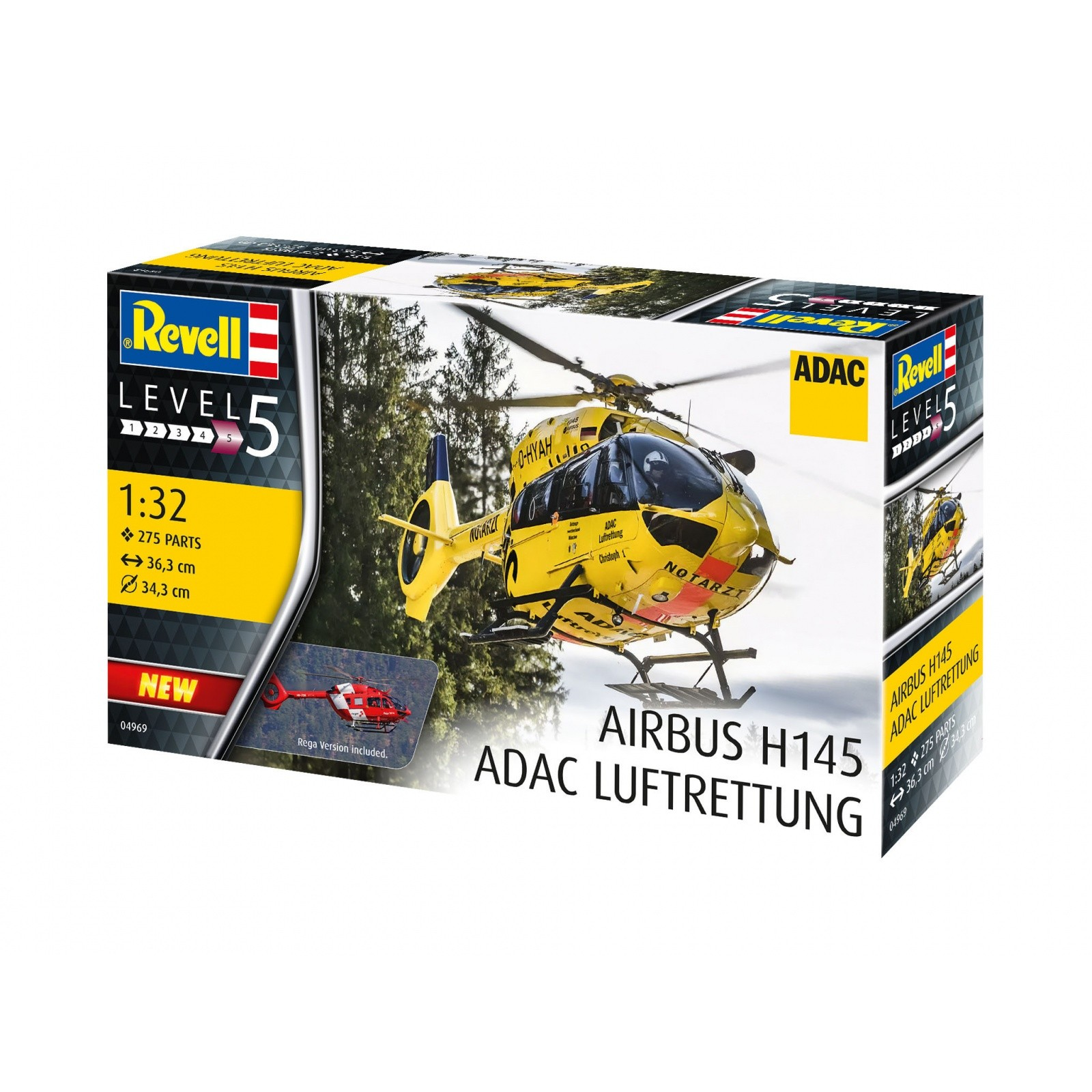 Revell H145 ADAC/REGA Helikopter Műanyag makett 1:32 (04969)