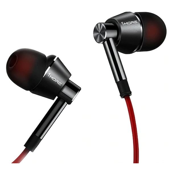 1MORE 1M301 Piston mikrofonos fülhallgató fekete-piros (1M301-BLACK) (1M301-BLACK)