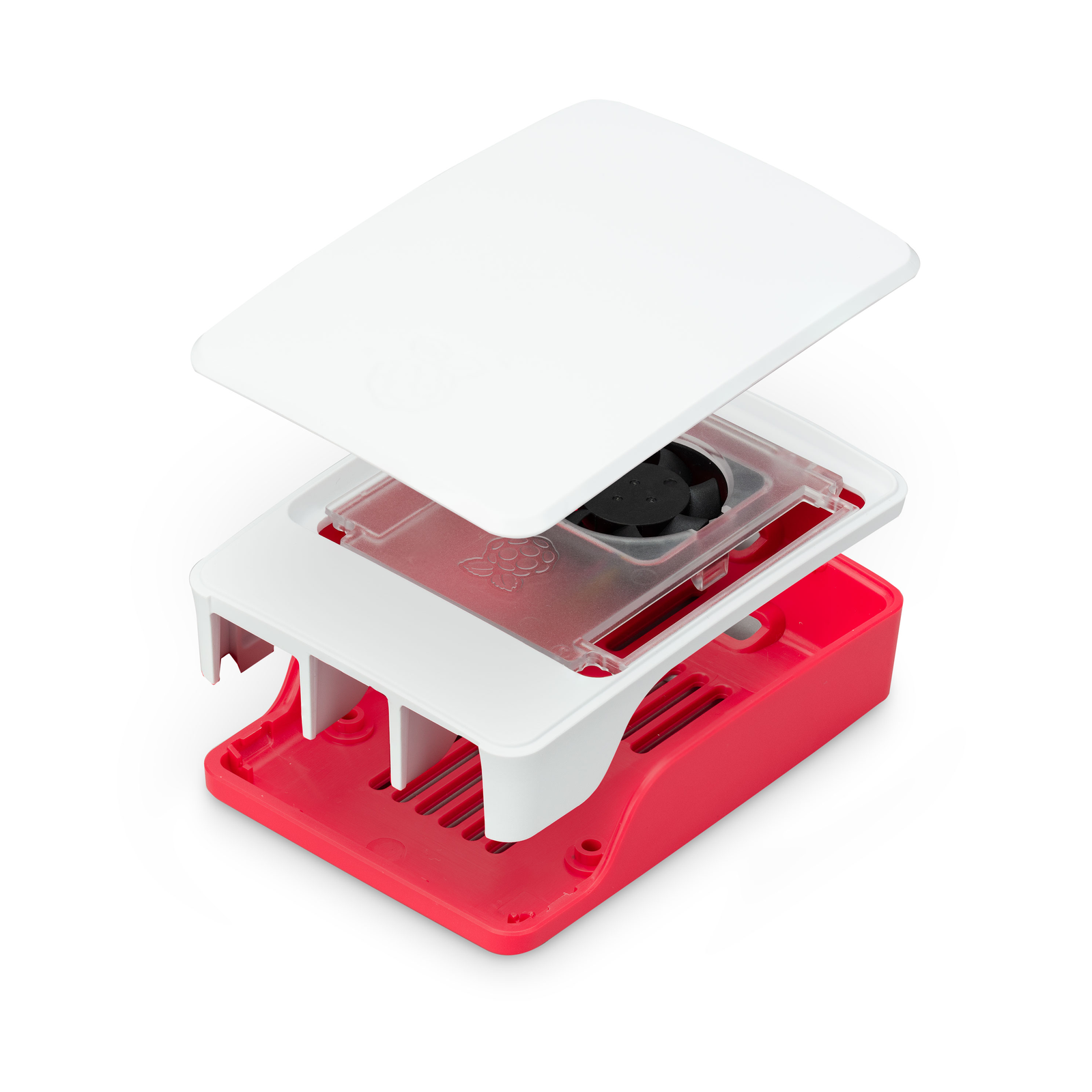 Raspberry PI 5 Számítógépház - Fehér/Piros (SC1159)