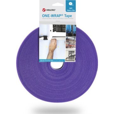 VELCRO One Wrap Band 20 mm breit, violett, 25 m