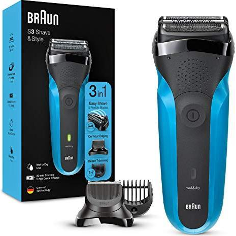 Braun Series 3 310BT Scheerapparaat met scheerblad Trimmer Zwart, Blauw