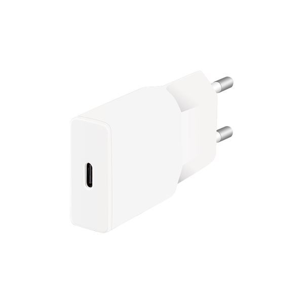 Síťová nabíječka LogiLink GaN 30W USB-C PD bílá