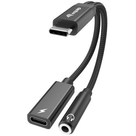 Equip 133470 USB-C USB-C / 3.5mm Audio Nero