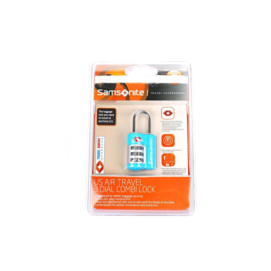 Samsonite Travel Accessories számzáras bőrönd lakat kék (U23*21104) (U23*21104)