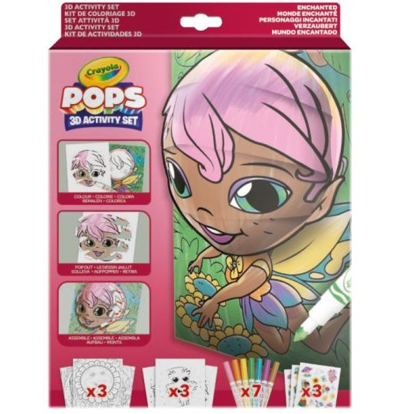 Crayola POPs: 3D foglalkoztató – Tündérföld (04-2801) (04-2801)