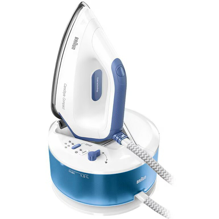 Braun CareStyle Compact IS 2143 BL Gőzállomás 1.5L 6.0 bar - Fehér/kék (0128804001 IS2143BL)