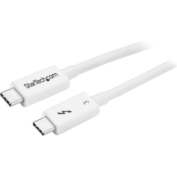 StarTech.com TBLT34MM50CW Thunderbolt-kabel 0,5 m 40 Gbit/s