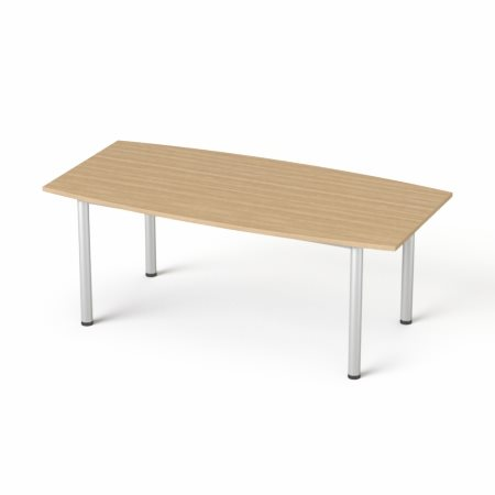 Mayah Freedom SV-43 Tárgyalóasztal íves szürke fémlábbal 80/95x190 cm Kőris (SV-43/IBXA43K)