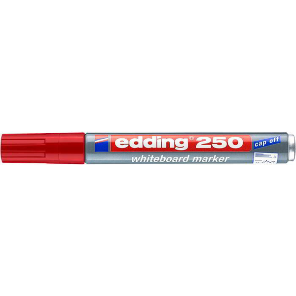 Marker pentru tabla alba si flipchart, 1-3 mm, conic, EDDING "250", Rosu
