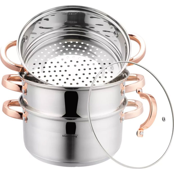 Klausberg GARNEK NA PARĘ KLAUSBERG 4 ELEM. 22cm KB-7732 ROSE GOLD