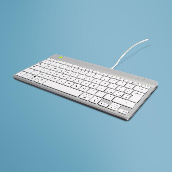 R-Go Tools RGOCOITWDWH klávesnica Kancelária USB QWERTY Taliansky Biela