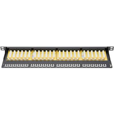 Hálózati patchpanel CAT 624 LAN port 0.5 HE Digitus DN-91624U-SL-SH (DN-91624U-SL-SH)