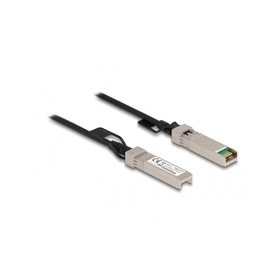 Delock Twinax SFP+ -> SFP+ M/M adatkábel 3m fekete (84210)