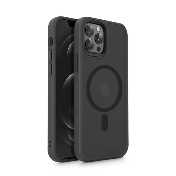 Husa Tech-Protect Magsafe neagra pentru Apple iPhone 12 / 12 Pro