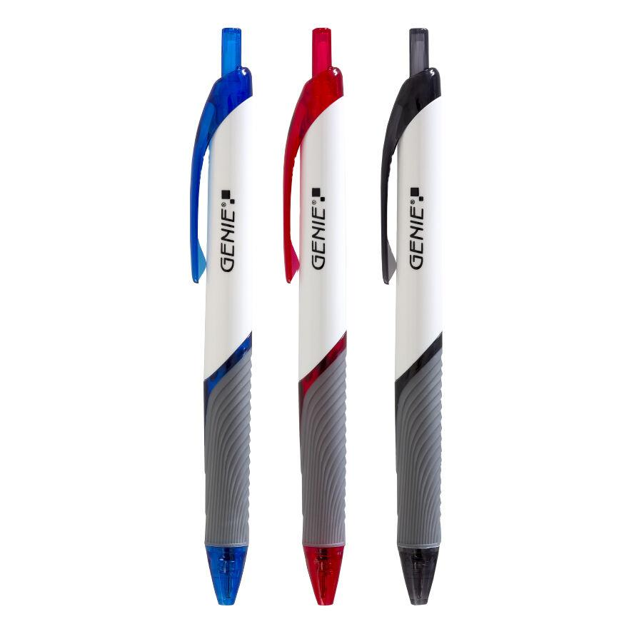 GENIE Druckkugelschreiber 3-Farben 12 Stk. Box (40004) (40004)