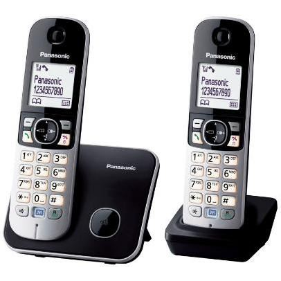 Panasonic KX-TG6812PDB Duo DECT telefon fekete