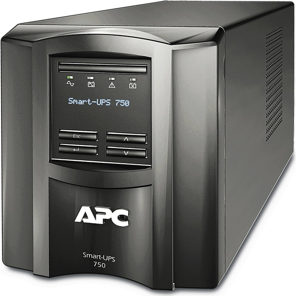 APC SMT750C UPS-enhed Interaktivt indgangsstik 0,75 kVA 500 W 6 AC stikkontakt(er)