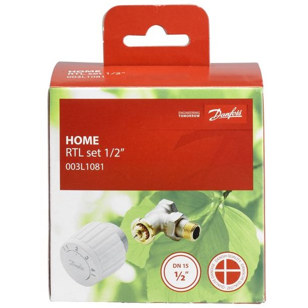 Danfoss termosztát készlet padlófűtéshez, 003L1080, DN 15, egyenes (003L1080)