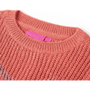 Gyerek pulóver kötött közepes rózsaszín 92