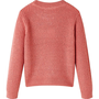 Gyerek pulóver kötött közepes rózsaszín 92