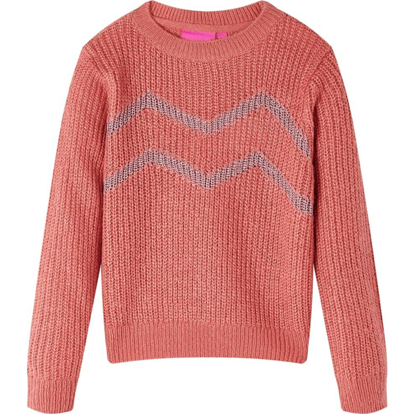 Gyerek pulóver kötött közepes rózsaszín 92
