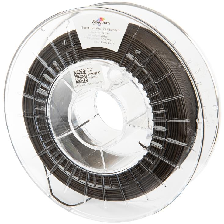 Spectrum WOOD 1,75 mm, Ebony Black, 0,5 kg (80322)