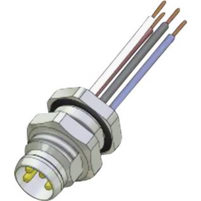 Conec 42-01035 Érzékelő-/működtető beépíthető összekötő M8 Dugó, beépíthető Pólusszám: 4 1 db (42-01035)