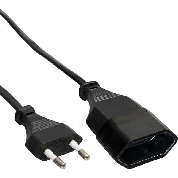 InLine 4043718113286 tápkábel Fekete 5 M C típusú hálózati csatlakozó CEE7/16 (16685S)