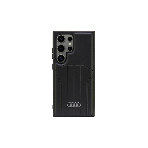 Audi Synthetic Leather MagSafe S24 Ultra S928 készülékhez kemény tok fekete AU-TPUPCMS24U-Q5/D1-BK