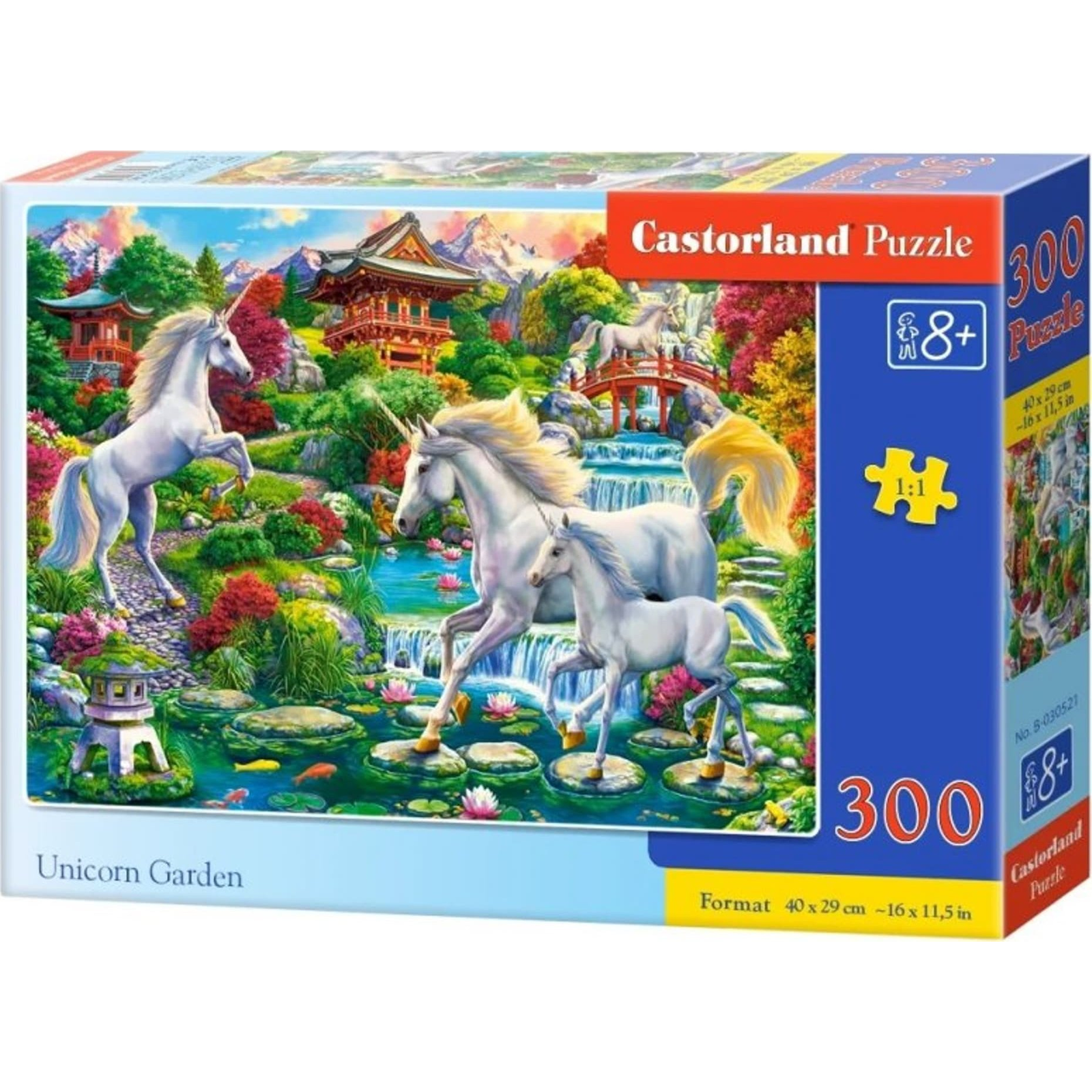 Castorland 300 Darabos Puzzle - Unicorn Garden B-030521 (B-030521)
