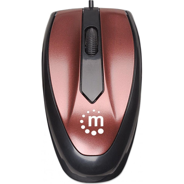Manhattan MO1 muis Ambidextrous USB Type-A Optisch 1000 DPI