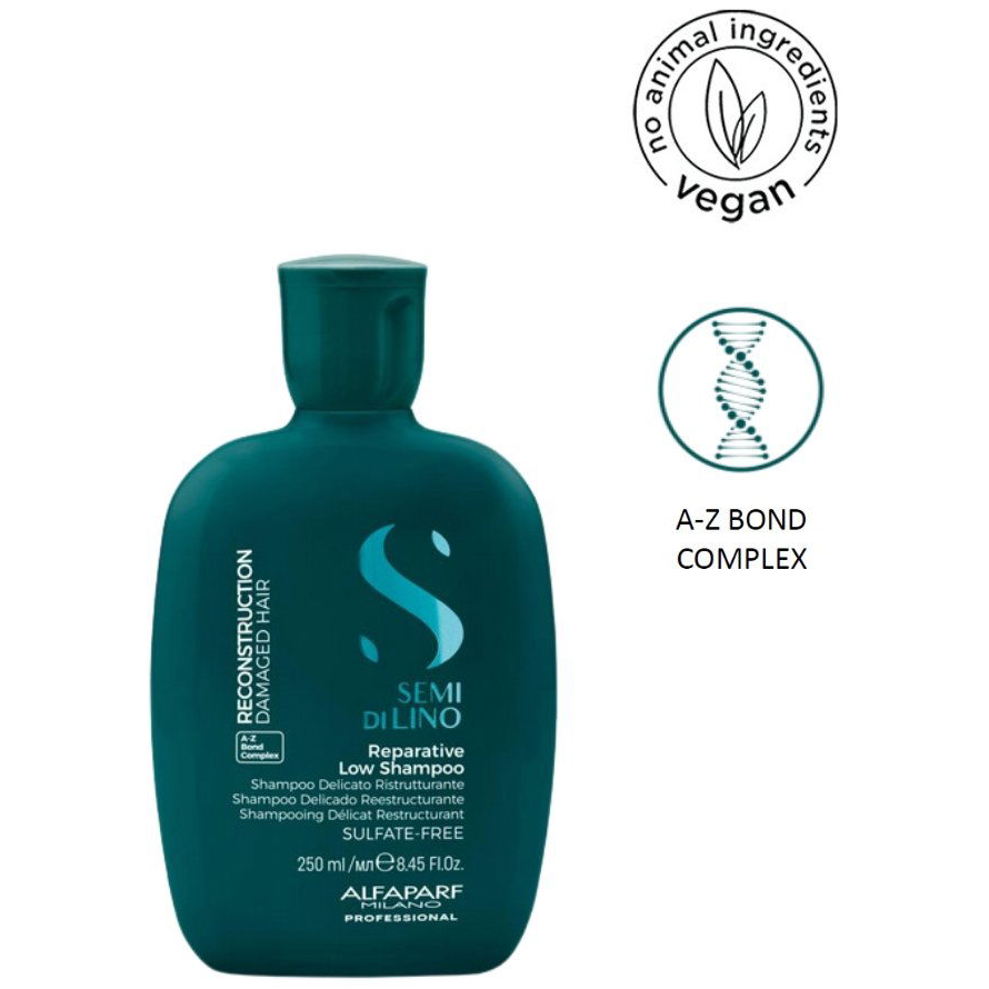 ALFAPARF MILANO Semi Di Lino Reconstruction Reparative Low Shampoo 250 ml (8022297175294)