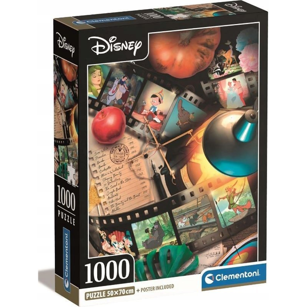 Clementoni Disney Classics Movies 1000 Db-Os Compact Puzzle