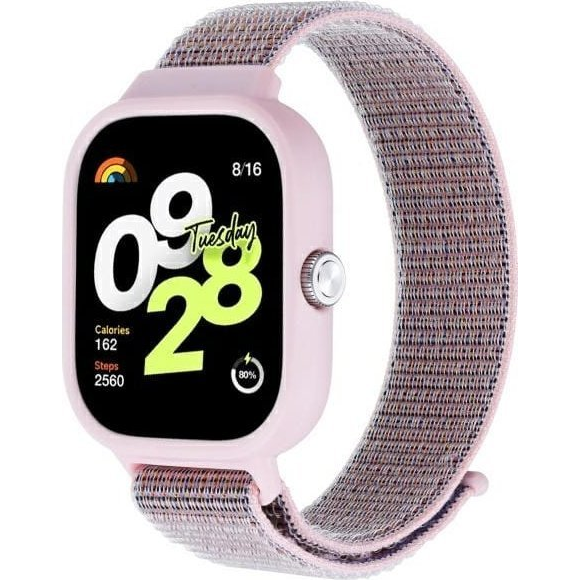 Beline каишка за Xiaomi Redmi Watch 4 - розов найлон