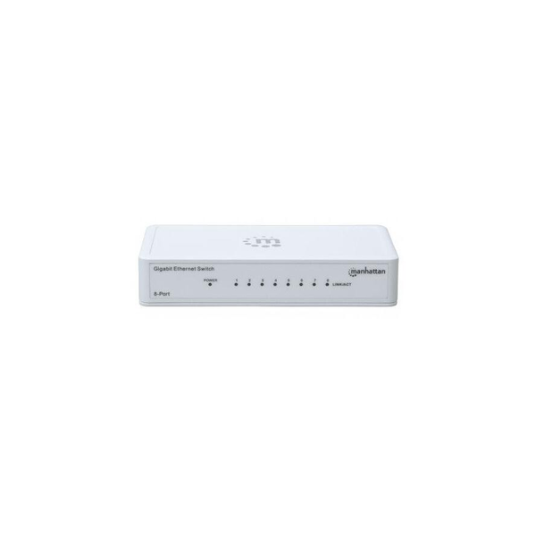 Manhattan 560702 sieťový prepínač Gigabit Ethernet (10/100/1000) Biela