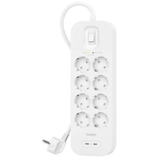 STECKDOSENLEISTE BERSP.SSCHUTZ 8FACH 2XUSB-C 30W 2METER