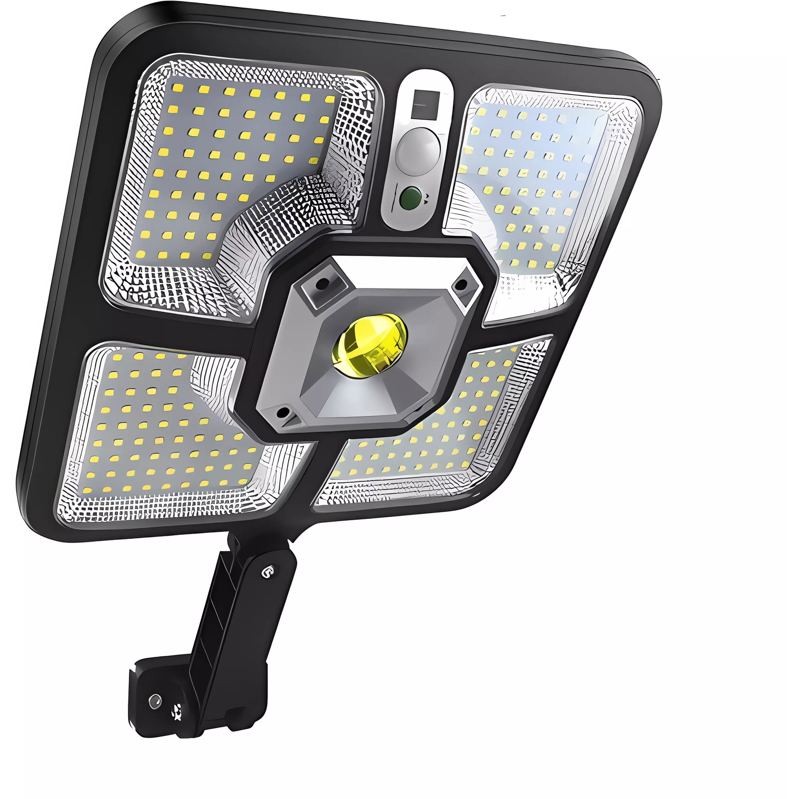 Izoxis 22736 Solar street light 220 LED COB, IP65, 8 W, black (00022736)