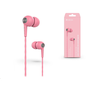 Слушалки Devia wired earphones Kintone, Розов
