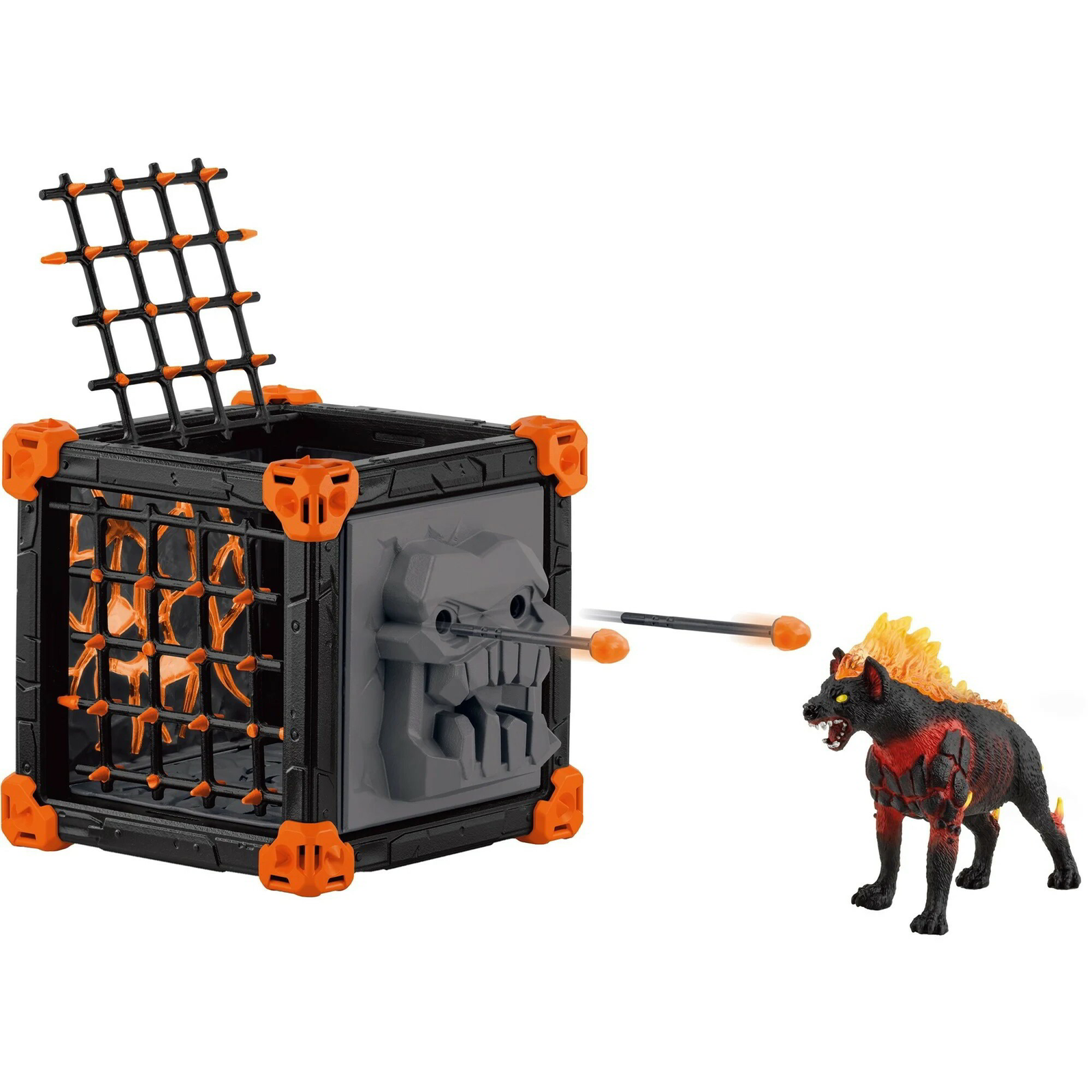 Schleich 42674 Eldrador Creatures Harci Barlang Lávahiéna Játékfigura (42674)